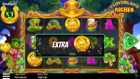 Cloverland Riches slot screenshot 2