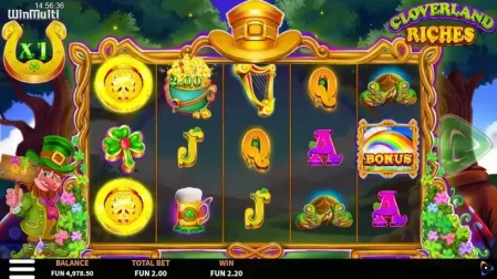 Cloverland Riches slot screenshot 4