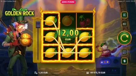 Dr Luck Golden Rock slot screenshot 2
