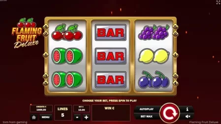 Flaming Fruit Deluxe slot screenshot 1