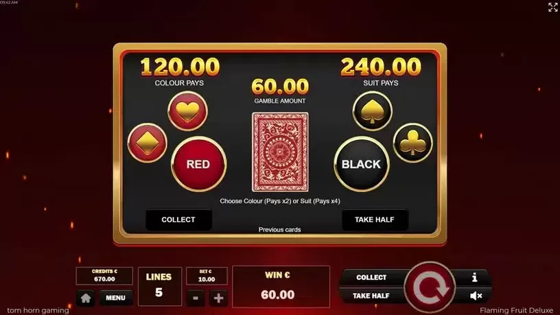 Flaming Fruit Deluxe slot screenshot 3