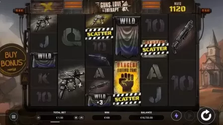 Guns, Love & Therapy slot screenshot 5