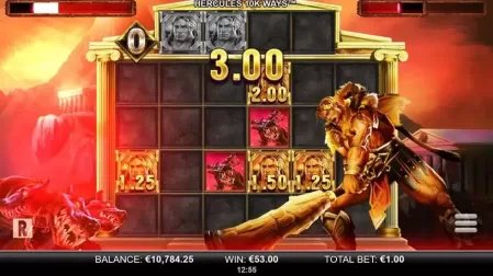 Hercules 10k Ways slot screenshot 6