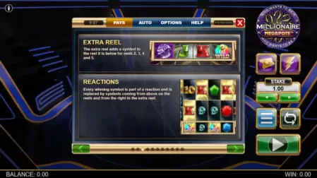 Millionaire Megapots slot screenshot 3