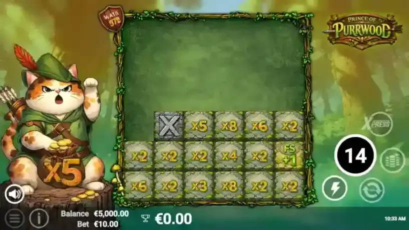 Prince of Purrwood slot screenshot