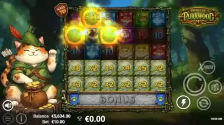 Prince of Purrwood slot screenshot 3