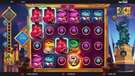 Rich Raptors slot screenshot 4