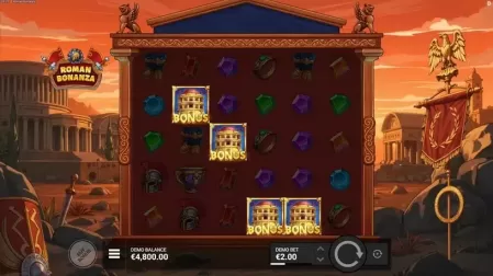 Roman Bonanza slot screenshot 2