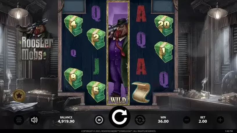 Rooster Mobs slot screenshot 3