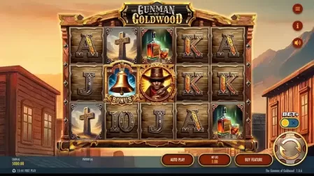 The Gunman of Goldwood slot screenshot 1