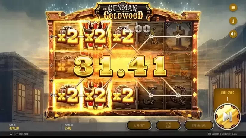 The Gunman of Goldwood slot screenshot 