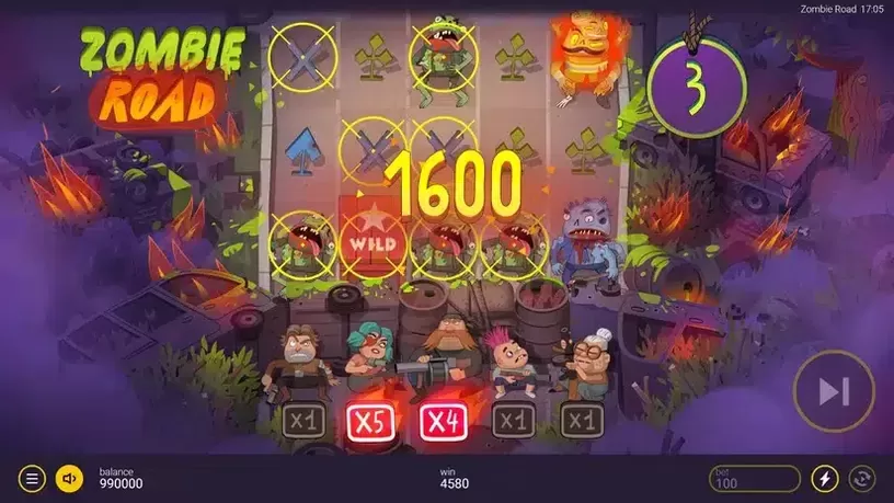 Zombie Road slot screenshot 5