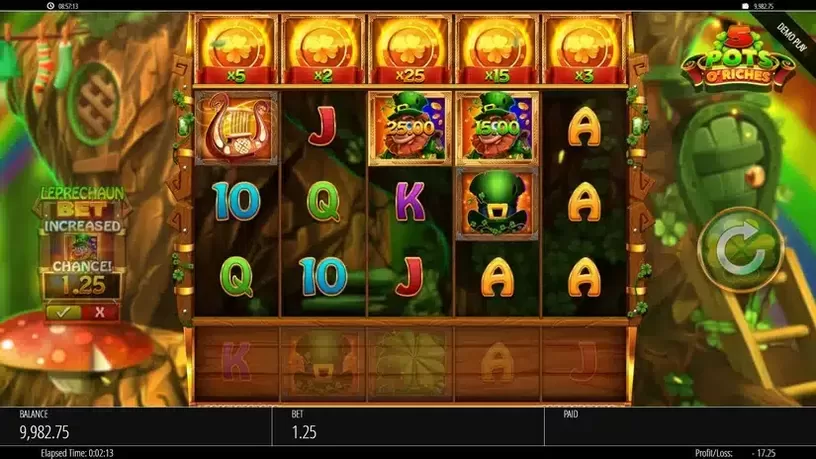 5 Pots O'Riches slot screenshot 4