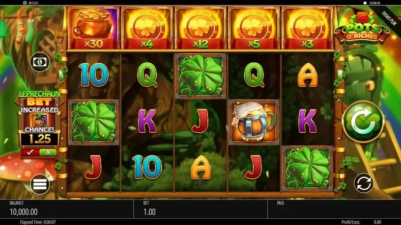 5 Pots O'Riches slot screenshot 1