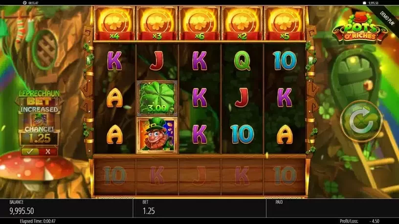 5 Pots O'Riches slot screenshot 2