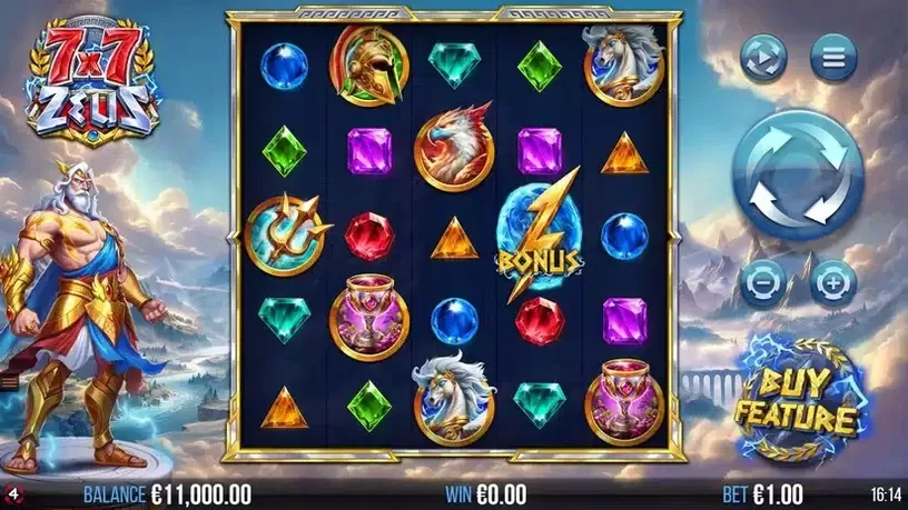 7×7 Zeus slot screenshot 1
