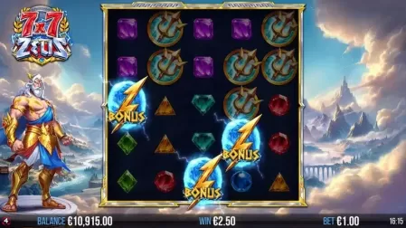7×7 Zeus slot screenshot 2
