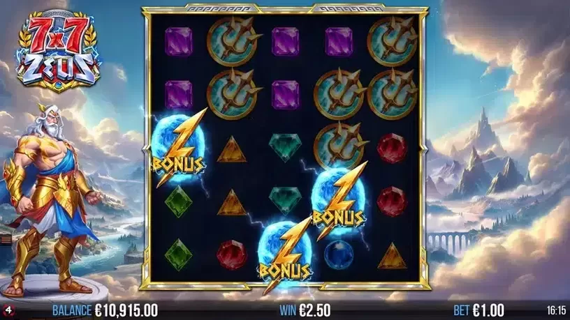 7×7 Zeus slot screenshot 2