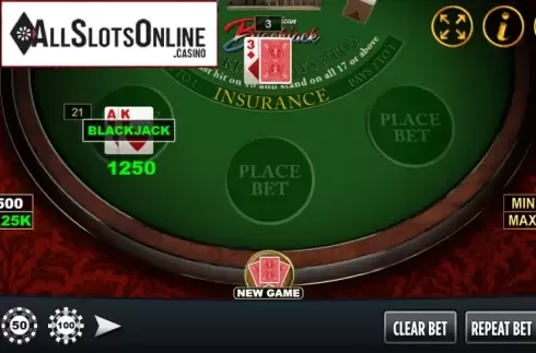 Win Screen 4. American Blackjack (Vela Gaming) from Vela Gaming