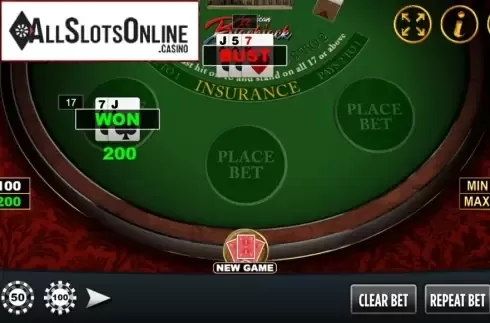 Win Screen. American Blackjack (Vela Gaming) from Vela Gaming