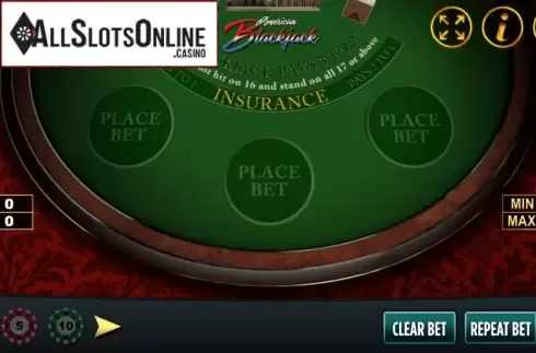 Start Screen. American Blackjack (Vela Gaming) from Vela Gaming