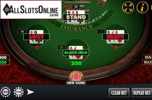 Win Screen 3. American Blackjack (Vela Gaming) from Vela Gaming