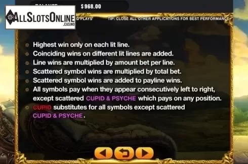 Game Rules. Amore from GMW