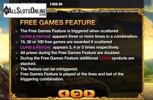 Game Rules. Amore from GMW