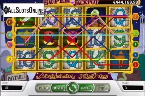 Game workflow 2. Arabian Nights (Netent) from NetEnt