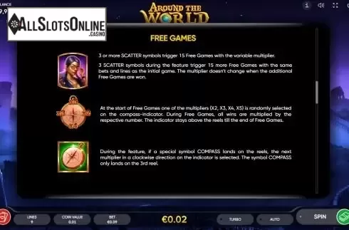 Free games screen