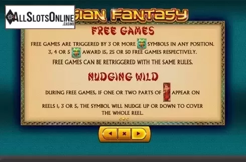 Paytable 2. Asian Fantasy from Skywind Group