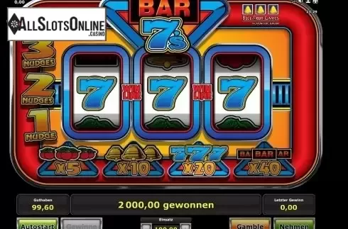Win. Bar 7's from Greentube