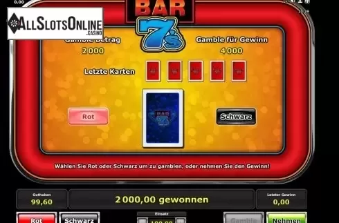 Double Up. Bar 7's from Greentube