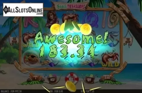 Win Screen 1. Beach Treasures from Join Games