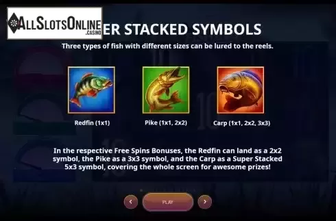 Stacked symbols screen