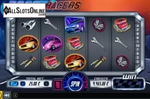 Reel Screen. Boost Racers from GAMING1