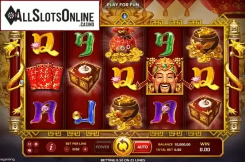 Reel Screen. Caishen Riches from EAgaming