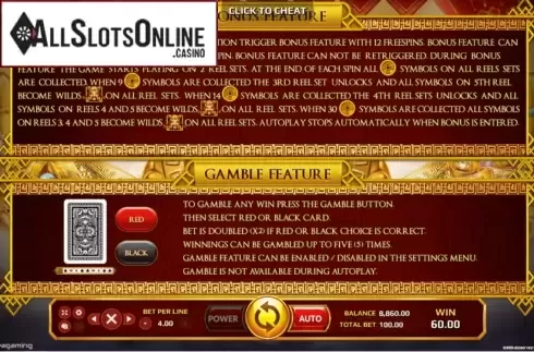 Features. Caishen Riches from EAgaming
