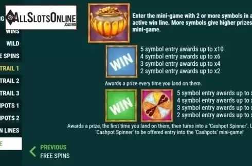 Features 2. Cashanova Cashpots from Slot Factory