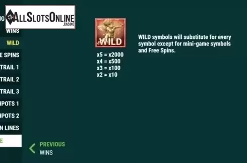 Paytable 3. Cashanova Cashpots from Slot Factory
