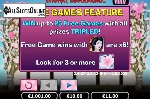Free Spins. Cherry Blossoms Mini from NextGen