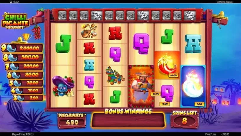 Chilli Picante Megaways slot screenshot 5