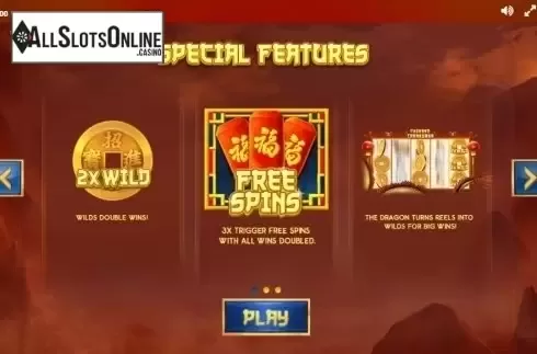 Paytable 1. Chinese Treasures from Red Tiger