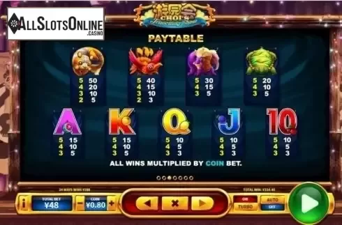 Paytable 3. Choi's Travelling Show from Skywind Group