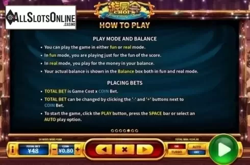 Paytable 5. Choi's Travelling Show from Skywind Group