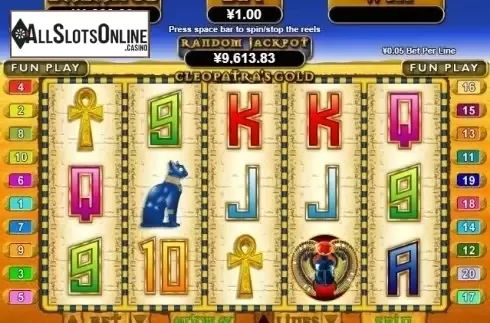 Reel Screen. Cleopatras Gold (RTG) from RTG