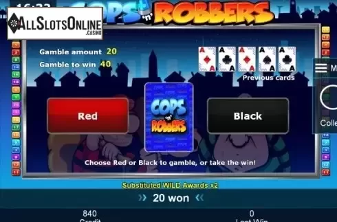 Double Up. Cops'n' Robbers  (Green Tube) from Greentube