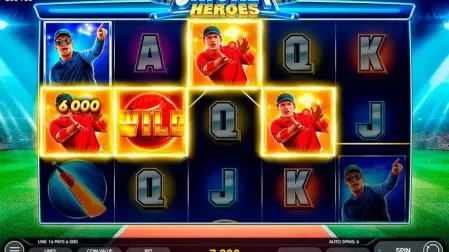 Cricket Heroes slot screenshot 3