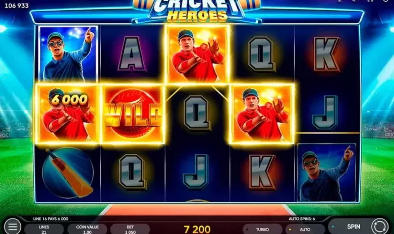Cricket Heroes slot screenshot 3