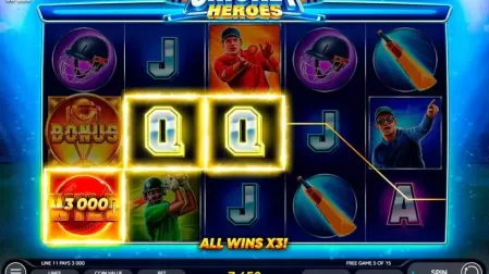 Cricket Heroes slot screenshot 6